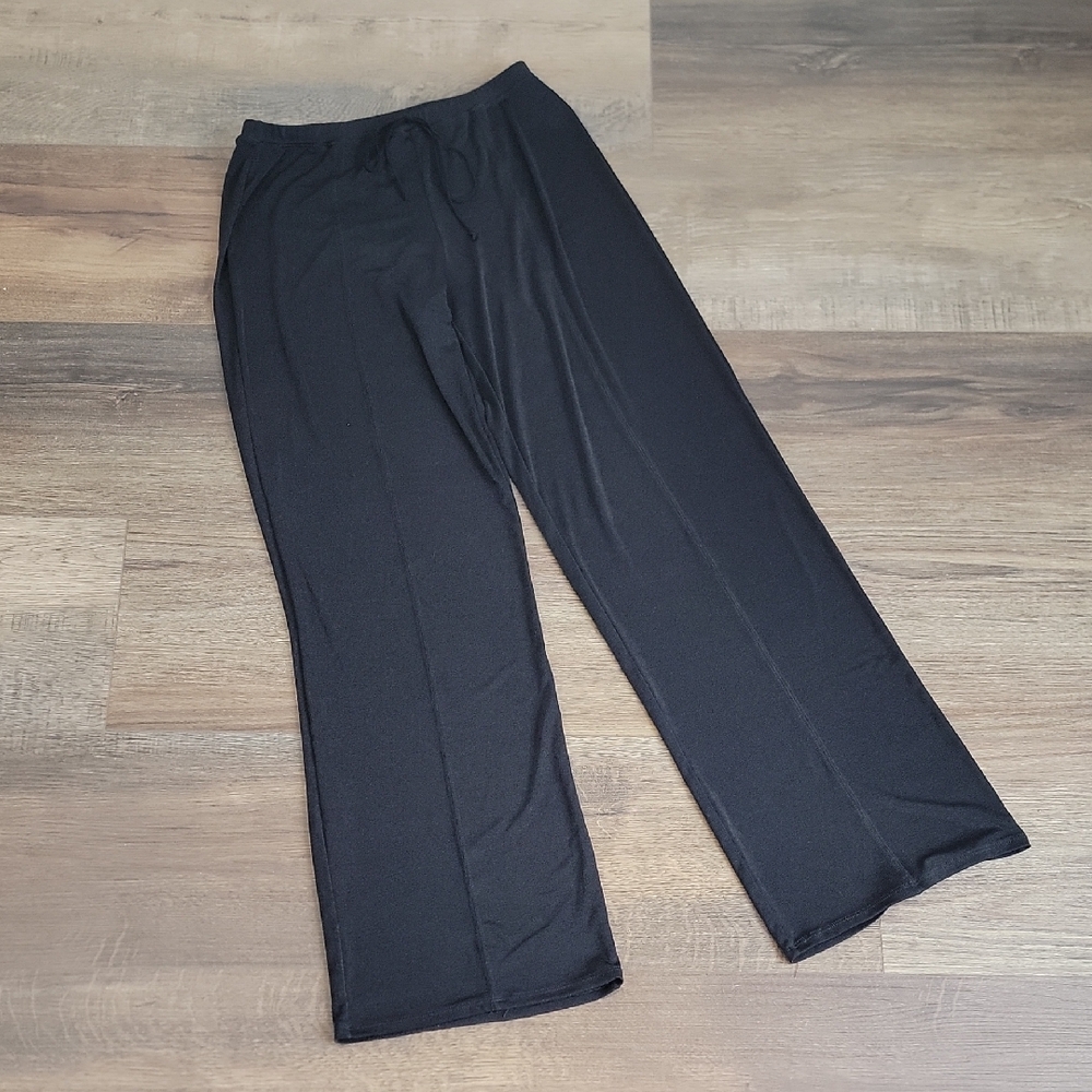 Portocruz Resortwear Casual Pants Pull-on Style - Black Womens Size S